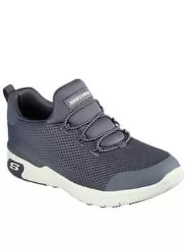 Skechers Marsing Athletic Slip On Bungee Workwear Trainers - Charcoal, Size 3, Women