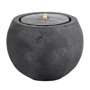 Outdoor Living UK Mains Powered Concrete Style 32.5cm Ball Water Fall