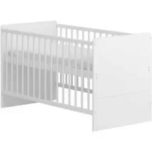 Little Acorns Portofino Cot Bed, White - White