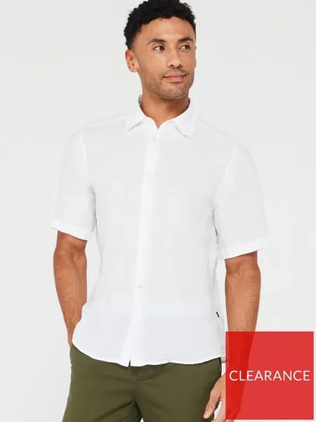 Boss Boss Rash 2 10247386 01 Plain Shirt - Short Sleeve S White 54602401350