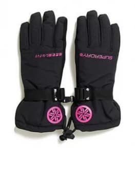 Superdry Ultimate Snow Rescue Glove, Black, Size M/L, Women