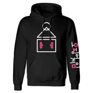 Squid Game Unisex Adult Symbol Sweatshirt (S) (Black/White/Pink)
