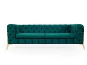 Jaguar Velvet 3 Seater Sofa