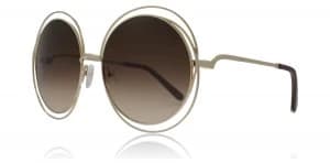 Chloe Carlina Sunglasses Rose Gold / Brown 784 58mm