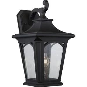 1 Light Large Wall Lantern - Mystic Black Finish, E27