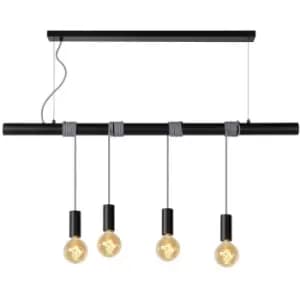 Lucide JAIME - Bar Pendant Light - 4xE27 - Black