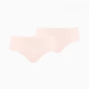 PUMA Womens Seamless Hipster Panties 2 Pack, Rose Dust, size X Large, Clothing