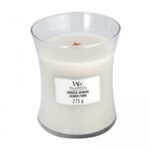 WoodWick Smoked Jasmine Medium Jar Candle 275g