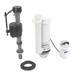 Plastic & rubber 2 piece Bottom Flush & fill valve pack ½"