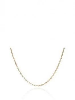 Rachel Jackson London 22Ct Gold Plated Silver Mid To Long Box Chain Necklace