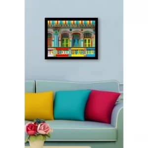 SC0562 Multicolor Decorative Framed MDF Painting
