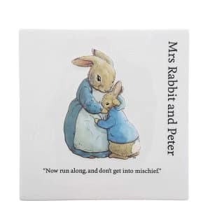 Mrs Rabbit and Peter Decorative Wall Plaque