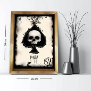 3550AHS-026 Multicolor Decorative Framed MDF Painting