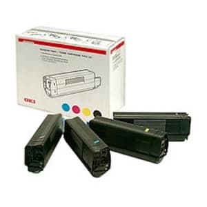 OKI 43112702 Rainbow Pack of 4 Toner Cartridges CMYK