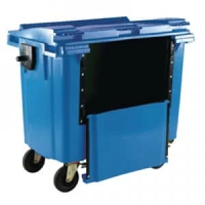 Slingsby Blue Wheeled 770 Litre Bin With Drop Down Front 377965
