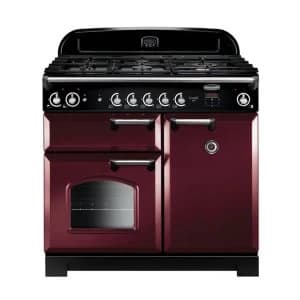 Rangemaster CLA100NGFCYC 117650 100cm CLASSIC Gas Range Cooker CranberryChrome