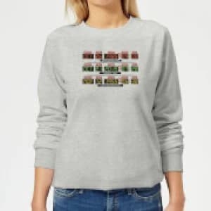 Back To The Future Destination Clock Womens Sweatshirt - Grey - L