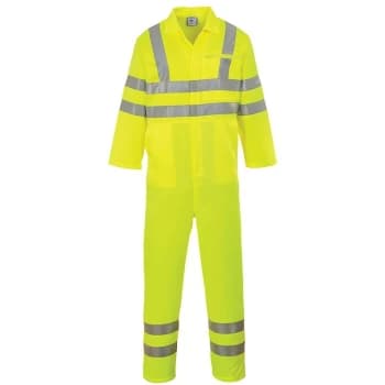 Portwest - E042YERXL - sz XL Hi-Vis Poly-cotton Coverall - Yellow