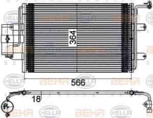 Condenser Air Conditioning 8FC351036-384 by BEHR