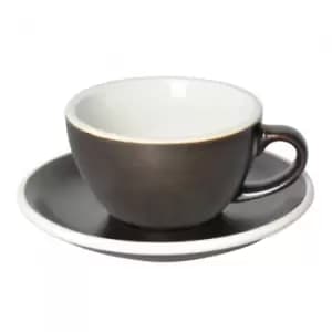 Cappuccino cup with a saucer Loveramics Egg Gunpowder, 200ml