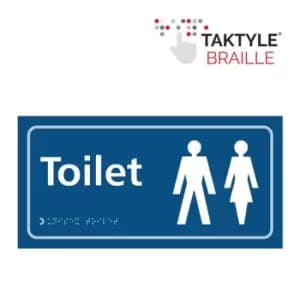 Toilet (Ladies/Gents Symbol) - Taktyle (300 x 150mm)