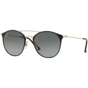 Ray-Ban Highstreet Sunglasses RB3546 187/71 Size 52 - Black and Gold