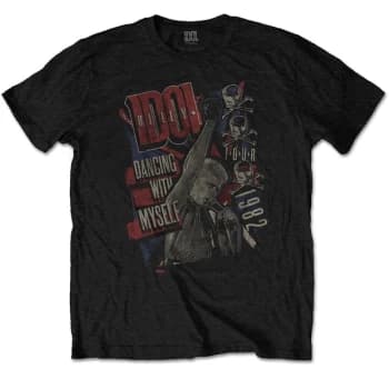 Billy Idol - Dancing with Myself Unisex Large T-Shirt - Black