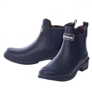 Barbour Womens Wilton Wellington Boots Navy 4