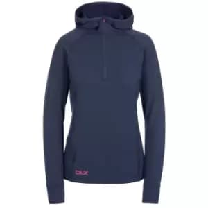 Trespass Womens/Ladies Rebecca Hooded 1/2 Zip Top (2XS) (Navy)