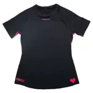 Craft Womens/Ladies CTM Distance Short-Sleeved T-Shirt (L) (Black)