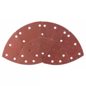 Bosch Accessories 2607017112 Multi-purpose sandpaper set Hook-and-loop-backed, Punched Grit size 40, 80, 120, 180 (L x W) 102mm x 62.93mm 1 Set