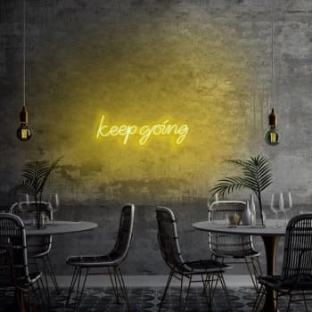 Keep Going - Yellow Yellow Wall Lamp