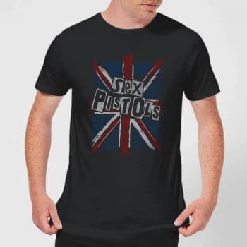 Sex Pistols Union Jack Mens T-Shirt - Black - 3XL - Black