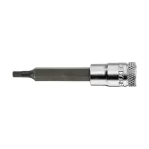Gedore Screwdriver bit socket 1/4" long in-hex 4 mm
