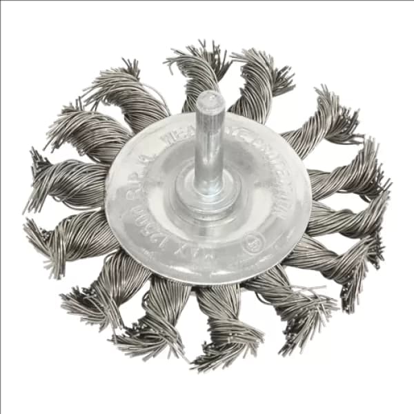 Genuine SEALEY TKFBS75 Twist Kyest Wire Flat Brush 75mm with 6mm Shaft