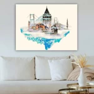 358110989_70100 Multicolor Decorative Canvas Painting