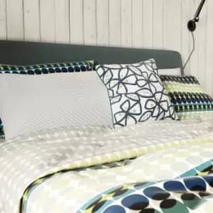 Helena Springfield Clara Kingsize Duvet Cover Set, Green & Ink