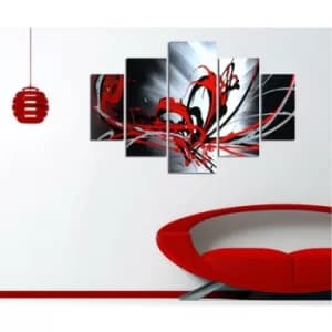 ST278 Multicolor Decorative MDF Painting (5 Pieces)