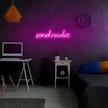 Send Nudes - Pink Pink Wall Lamp