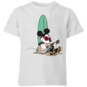 Disney Mickey Mouse Surf And Chill Kids T-Shirt - Grey - 11-12 Years