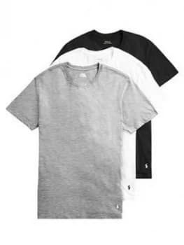 Polo Ralph Lauren 3 Pack T-Shirt - Black/Grey/White, Size 2XL, Men