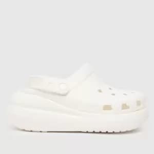 Crocs White Classic Crush Clog Sandals