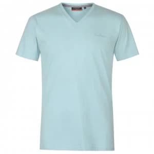 Pierre Cardin V Neck T Shirt Mens - Sky
