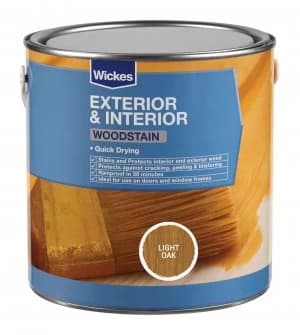 Wickes Quick Drying Woodstain - Light Oak 2.5L