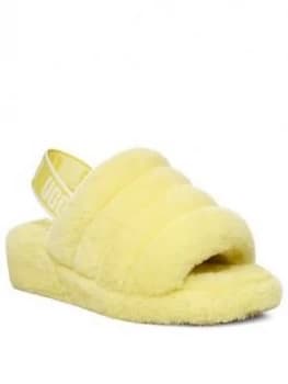 Ugg Fluff Yeah Slide Slipper - Neon Yellow