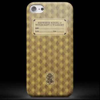 Harry Potter Hufflepuff Text Book Phone Case for iPhone and Android - Samsung S6 - Snap Case - Gloss