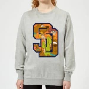 Scooby Doo Collegiate Womens Sweatshirt - Grey - L