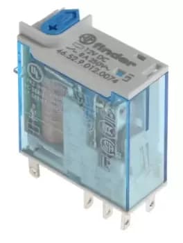 Finder, 12V dc Coil Non-Latching Relay DPDT, 8A Switching Current PCB Mount, 2 Pole, 46.52.9.012.0074