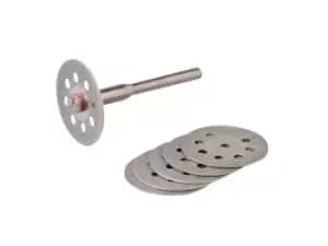 Silverline 719813 Rotary Tool Diamond Vented Cutting Disc Set 22mm