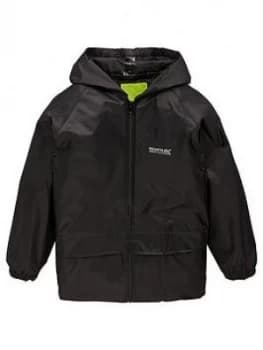 Regatta Boys Stormbreak Jacket - Black, Size 3-4 Years